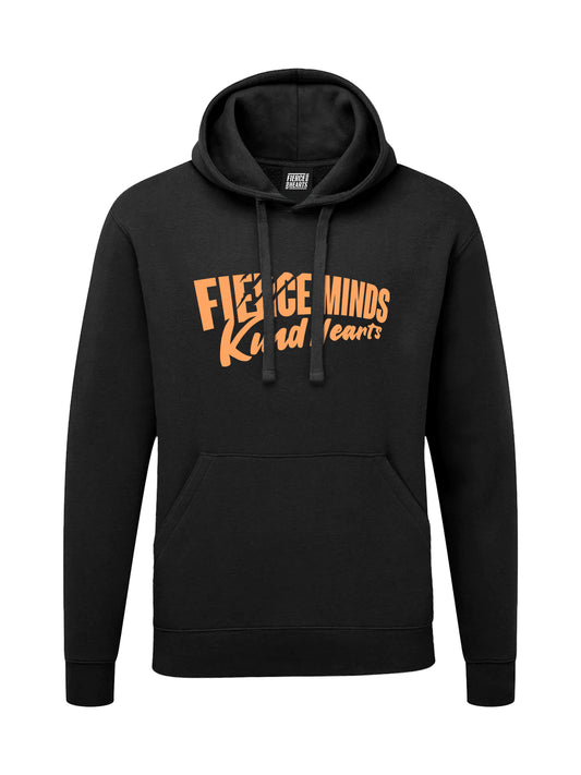 FMKH Orange Script Logo Hoodie