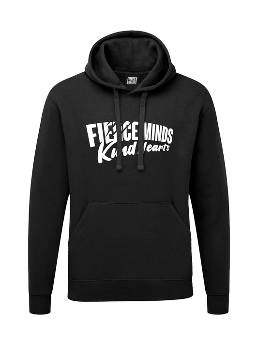 FMKH White Script Logo Hoodie